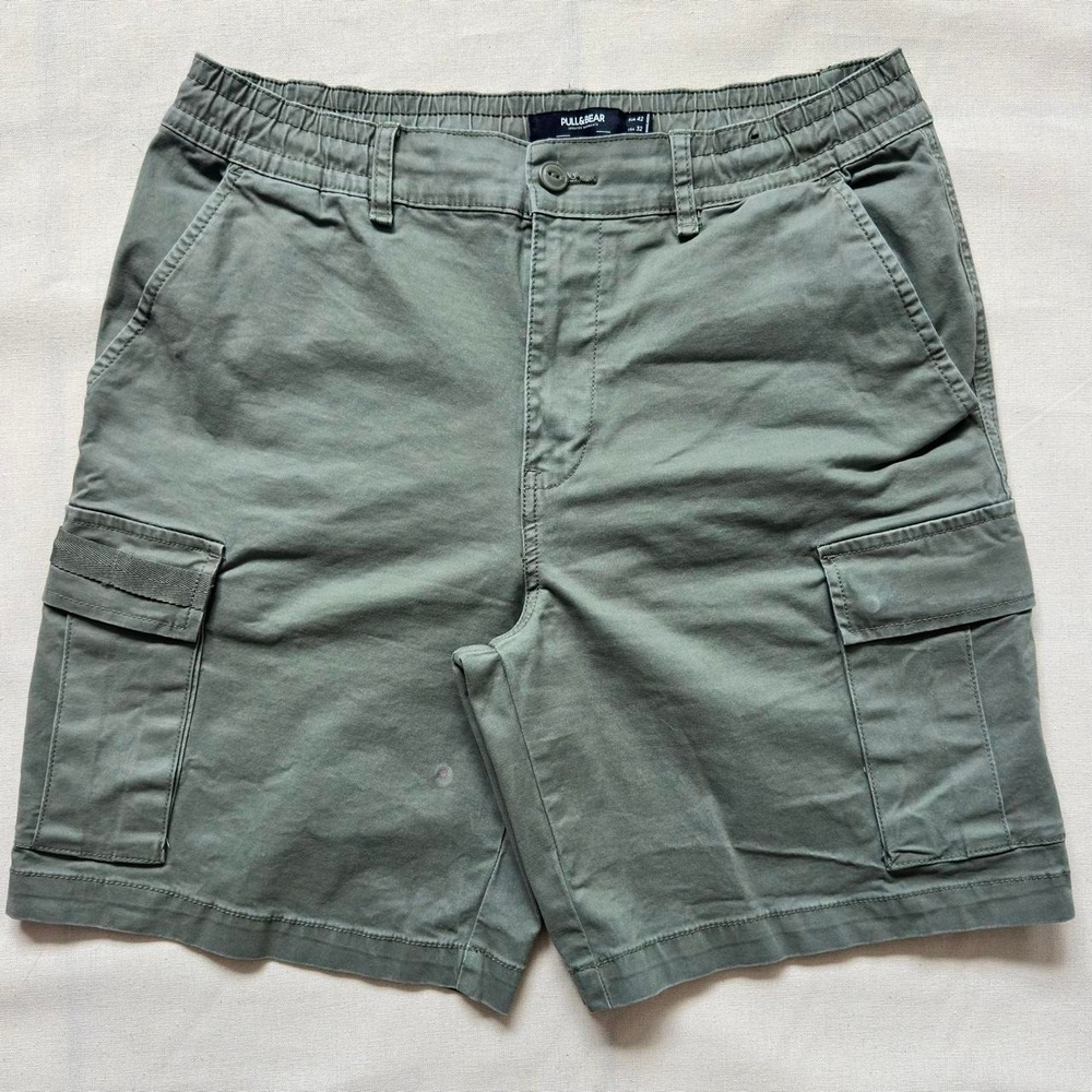 Pull&Bear Olive Green Cargo Shorts Men's Size 32